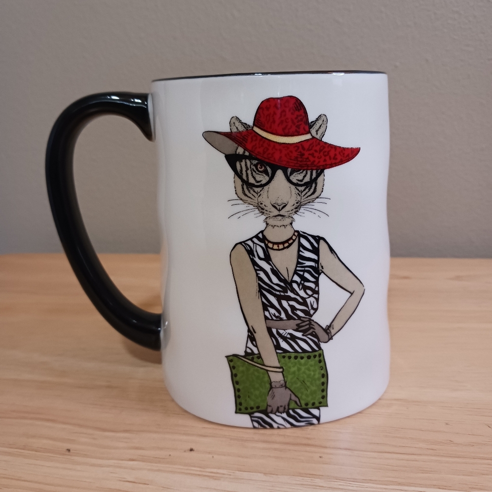 Signature Housewares Hipster Tiger Coffee Mug - Picture 4 of 6